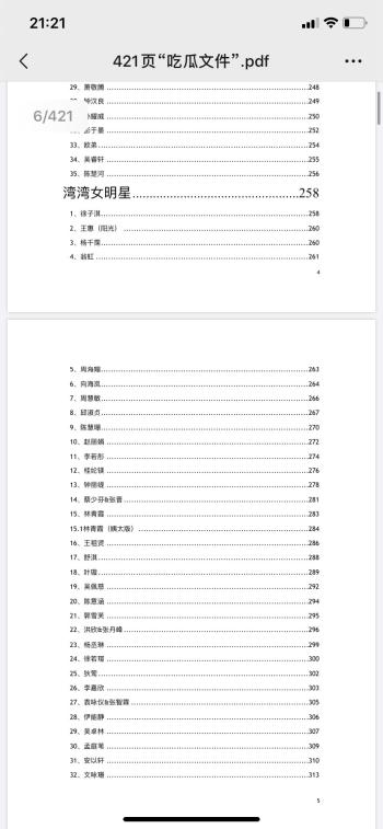 揭秘娱乐圈421事件：众多娱乐圈明星文档PDF在线阅读  -图6