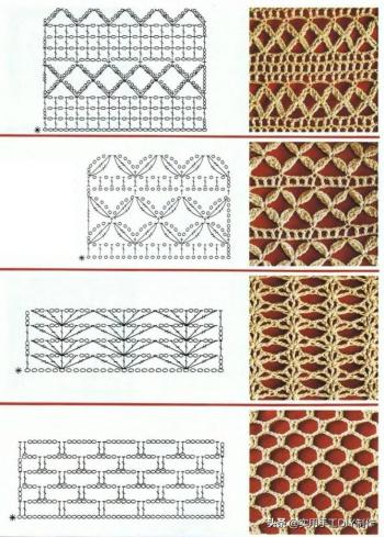 「钩编图解」68种渔网编织花样，你也许用的到  -图7