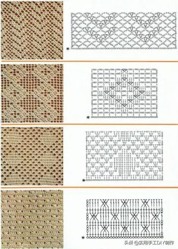 「钩编图解」68种渔网编织花样，你也许用的到  -图11