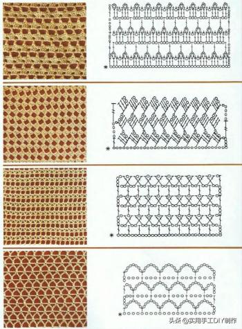 「钩编图解」68种渔网编织花样，你也许用的到  -图12