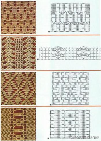 「钩编图解」68种渔网编织花样，你也许用的到  -图14