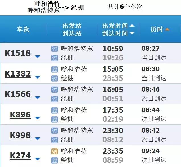 呼和浩特人看过来 最新列车时刻表出炉！欢迎收藏转发！  -图10